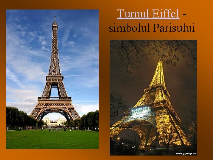 Turnul Eiffel simbolul Parisului 