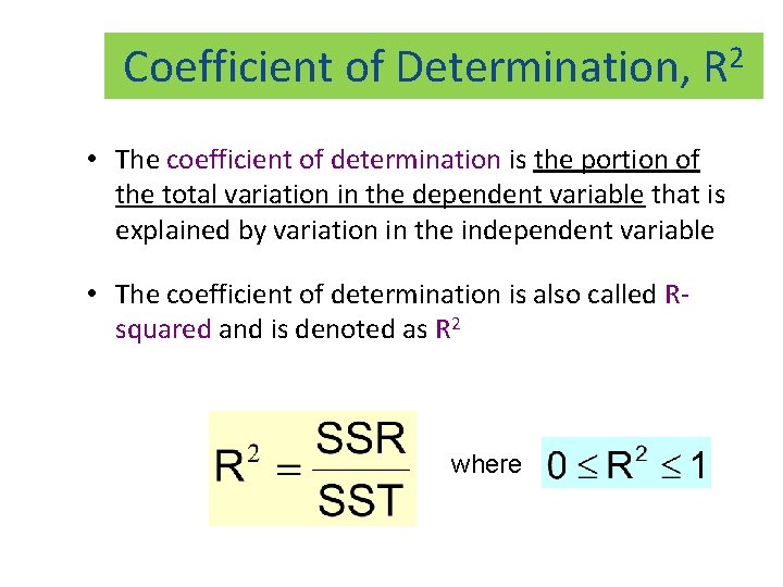ANALYTICAL CHEMISTRY ERT 207 Lecture 5 Coefficient correlation