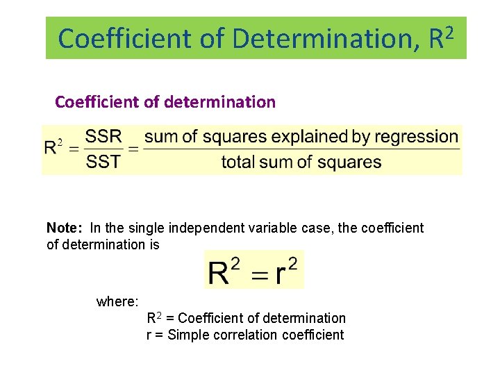 ANALYTICAL CHEMISTRY ERT 207 Lecture 5 Coefficient correlation