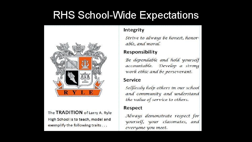 RHS School-Wide Expectations 