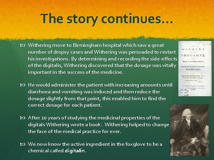 The story continues… Withering move to Birmingham hospital which saw a great number of The story continues… Withering move to Birmingham hospital which saw a great number of
