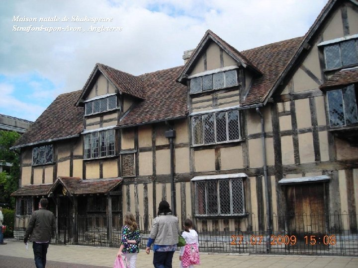 Maison natale de Shakespeare Stratford-upon-Avon , Angleterre 