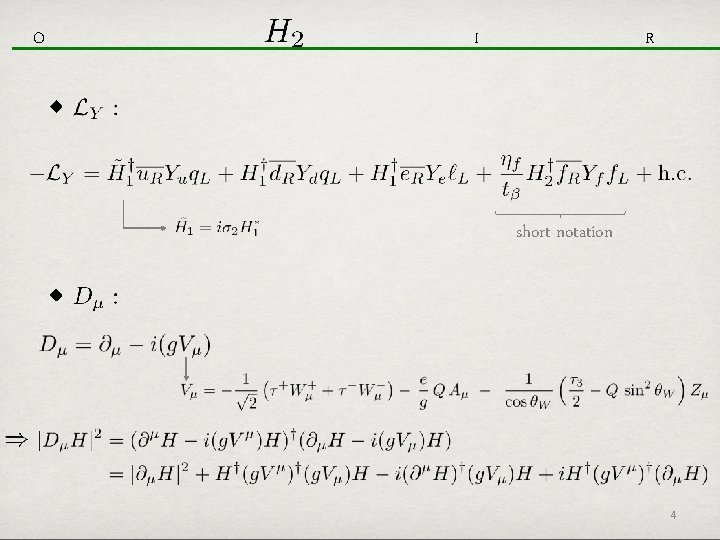 O R I short notation 4 