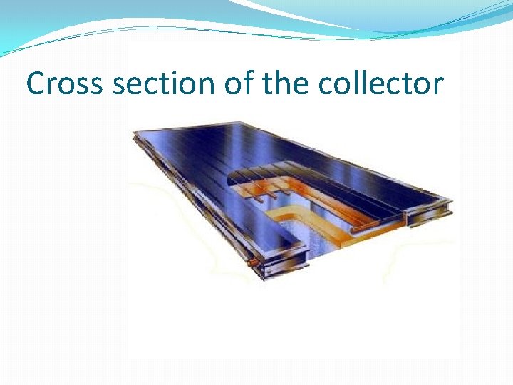 Cross section of the collector 