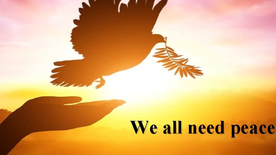 We all need peace! 