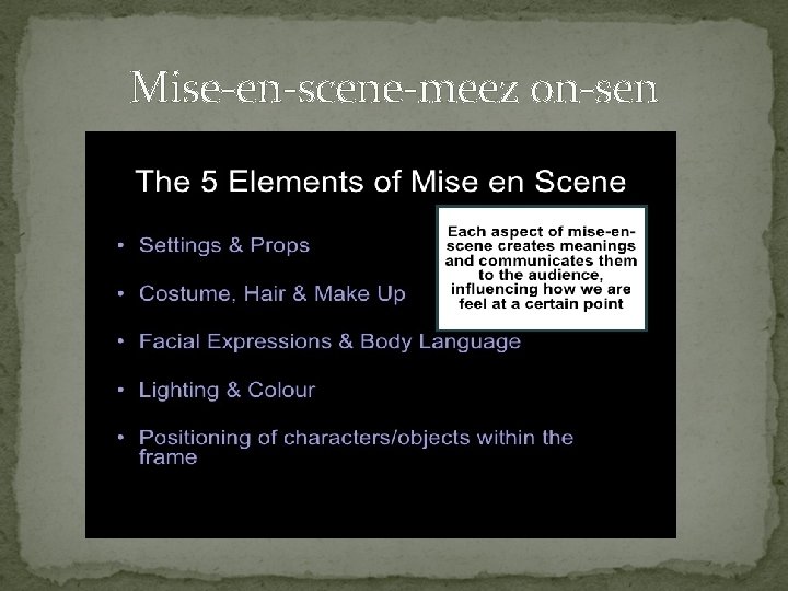 Mise-en-scene-meez on-sen Mise-en-scene-meez on-sen