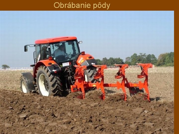 Obrábanie pôdy 