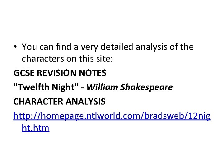  • You can find a very detailed analysis of the characters on this