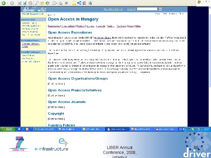 LIBER Annual Conference, 2008, 50 