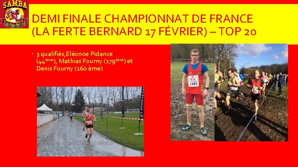 DEMI FINALE CHAMPIONNAT DE FRANCE (LA FERTE BERNARD 17 FÉVRIER) – TOP 20 3