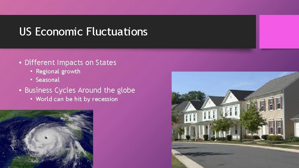 US Economic Fluctuations • Different Impacts on States • Regional growth • Seasonal •