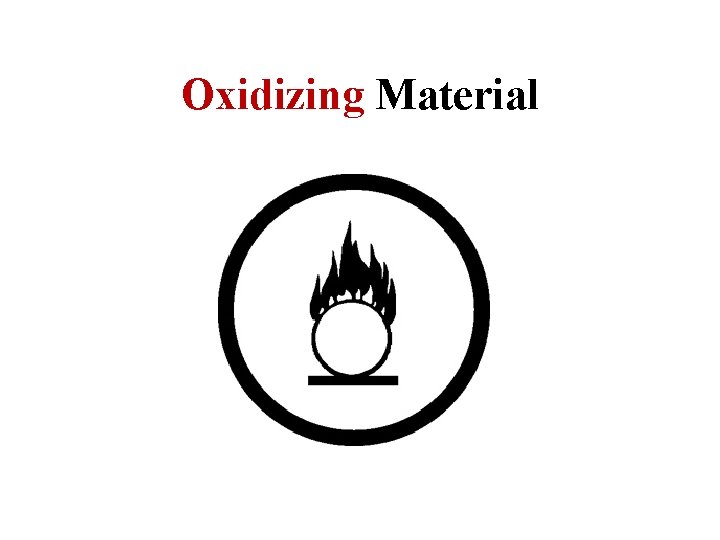 Oxidizing Material 