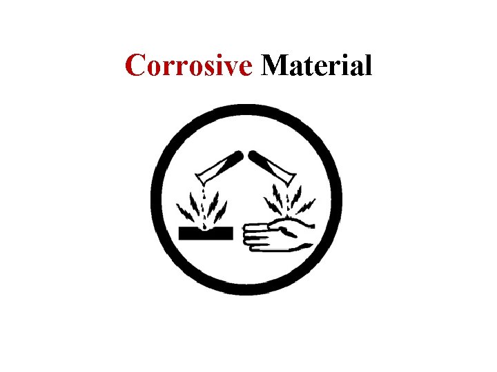 Corrosive Material 