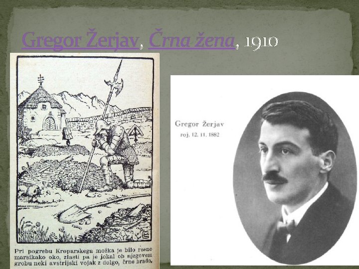 Gregor Žerjav, Črna žena, 1910 