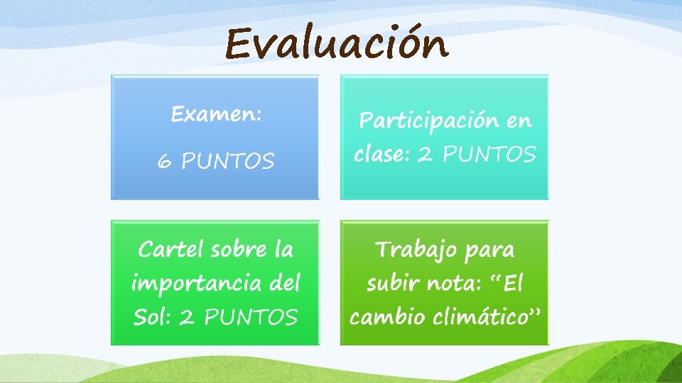 Evaluación 