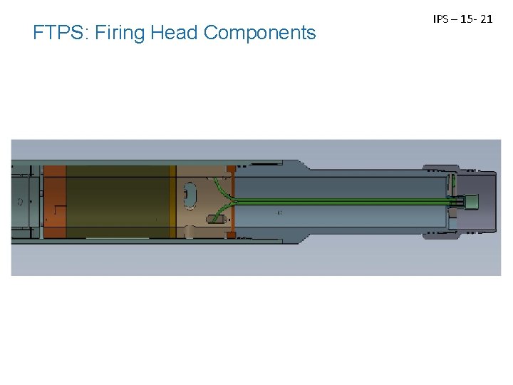 FTPS: Firing Head Components IPS – 15 - 21 