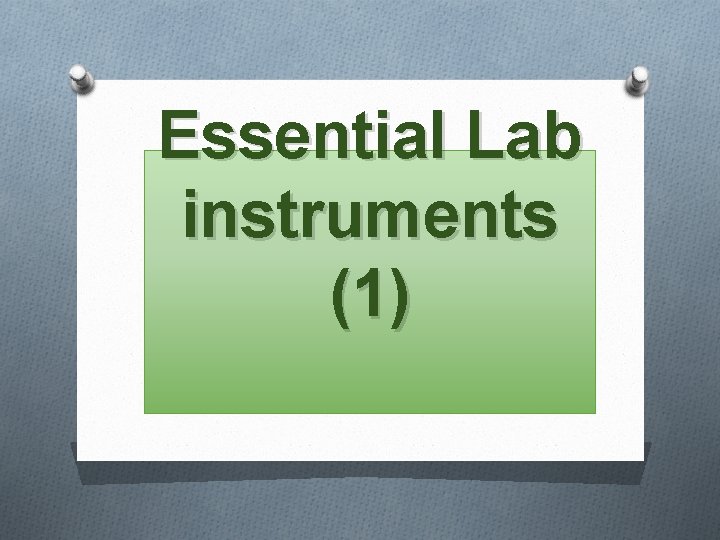 Essential Lab instruments (1) 