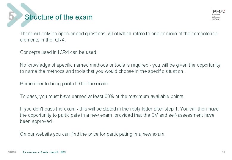 5. Structure of the exam There will only be open-ended questions, all of which