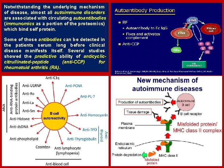 Notwithstanding the underlying mechanism of disease, almost all autoimmune disorders are associated with circulating Notwithstanding the underlying mechanism of disease, almost all autoimmune disorders are associated with circulating