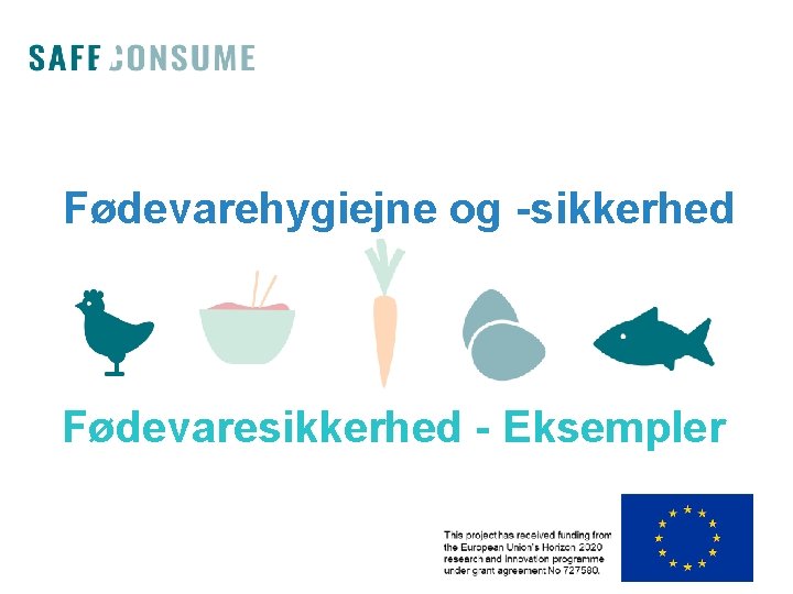 Fødevarehygiejne og -sikkerhed Fødevaresikkerhed - Eksempler 