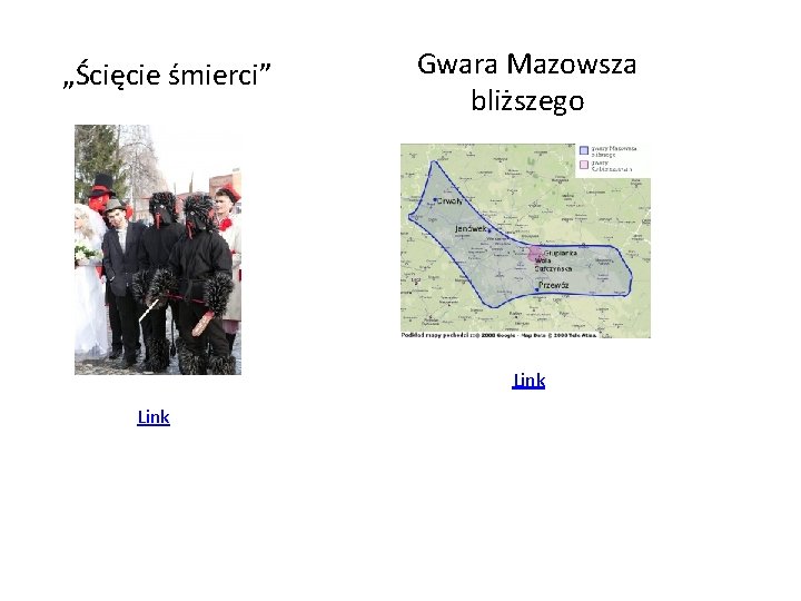 „Ścięcie śmierci” Gwara Mazowsza bliższego Link 