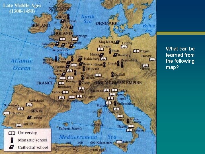What can be learned from the following map? What can be learned from the following map?