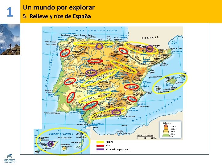 1 Un mundo por explorar 5. Relieve y ríos de España Relieve Ríos Picos 1 Un mundo por explorar 5. Relieve y ríos de España Relieve Ríos Picos