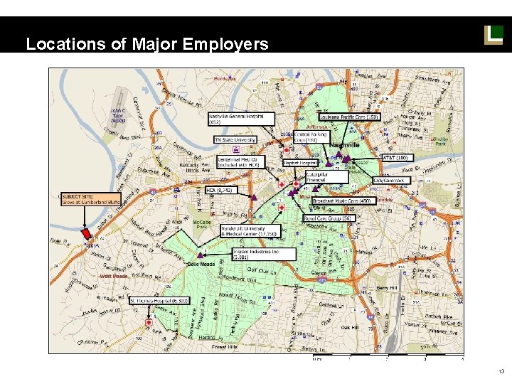 Locations of Major Employers 13 Locations of Major Employers 13