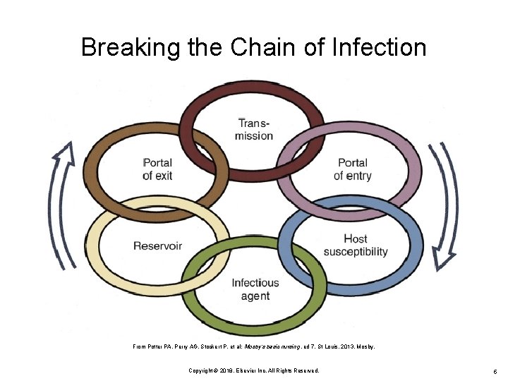 Breaking the Chain of Infection From Potter PA, Perry AG, Stockert P, et al:
