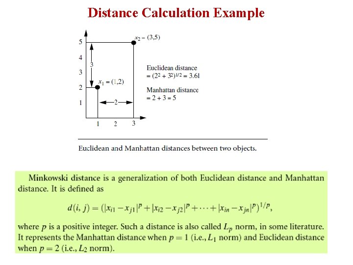 Distance Calculation Example Distance Calculation Example