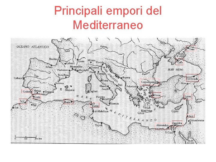 Principali empori del Mediterraneo 
