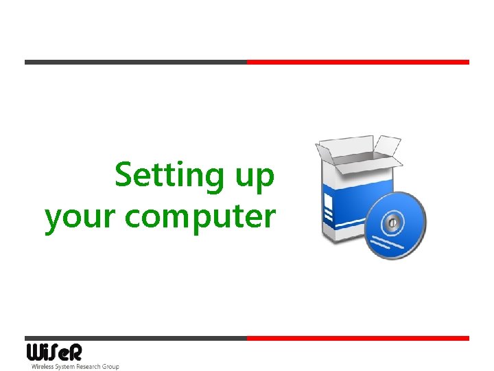 Setting up your computer 