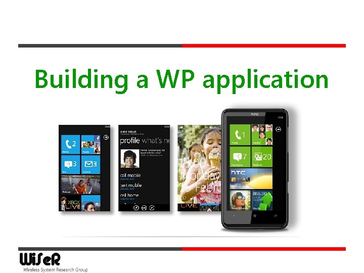 Building a WP application 