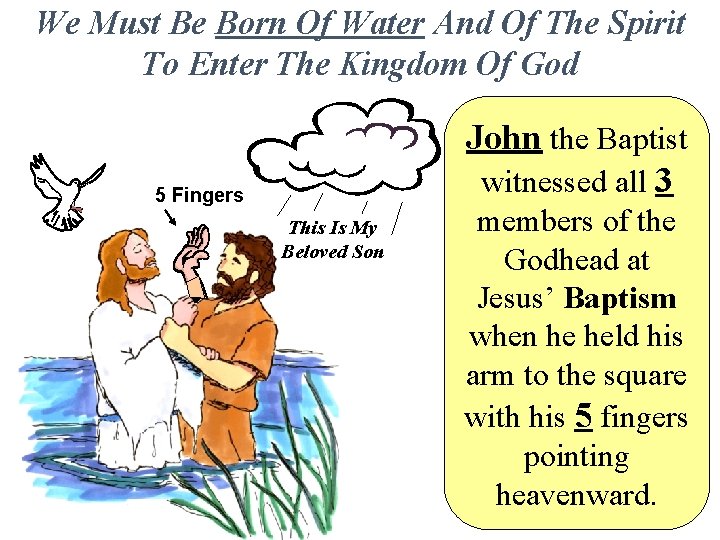 We Must Be Born Of Water And Of The Spirit To Enter The Kingdom