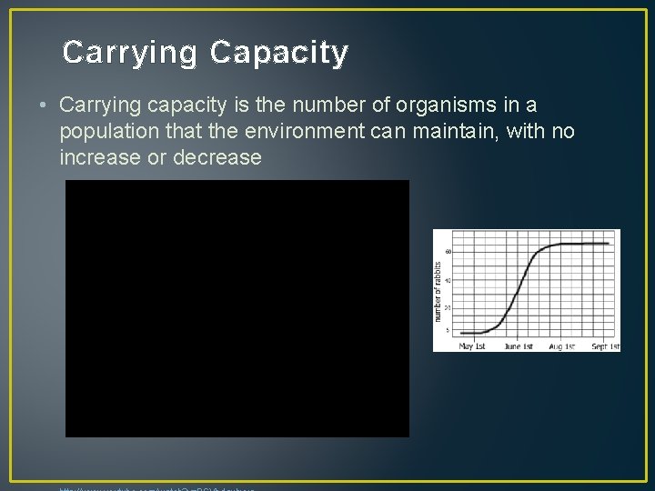 Carrying Capacity • Carrying capacity is the number of organisms in a population that