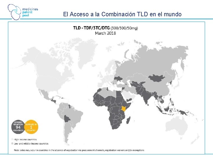 El Acceso a la Combinación TLD en el mundo 