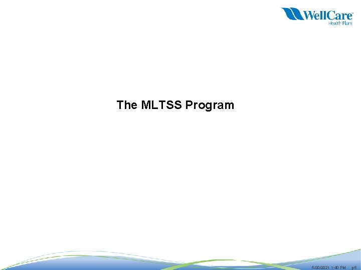 The MLTSS Program 5/20/2021 1: 40 PM p 5 
