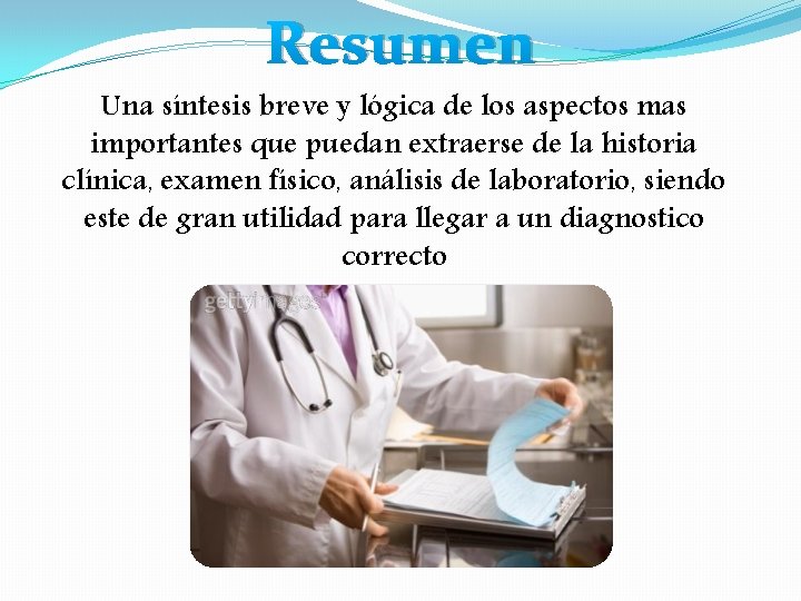 Resumen Una síntesis breve y lógica de los aspectos mas importantes que puedan extraerse