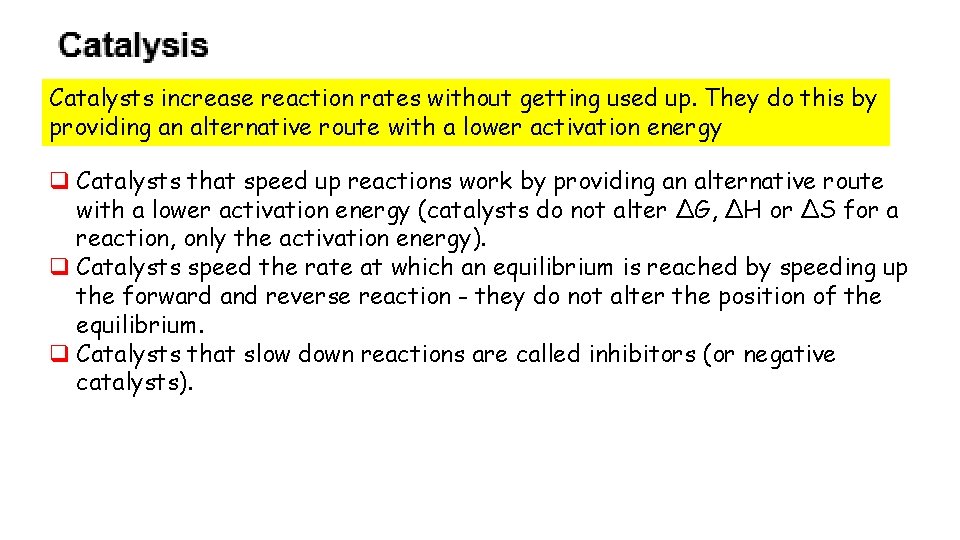 Catalysts increase reaction rates without getting used up. They do this by providing an Catalysts increase reaction rates without getting used up. They do this by providing an
