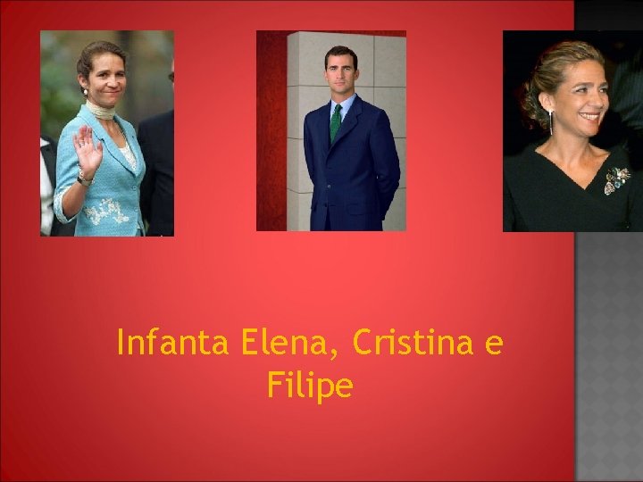 Infanta Elena, Cristina e Filipe 