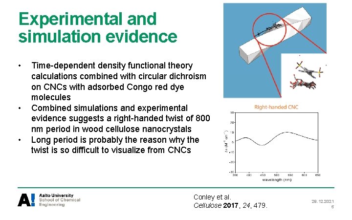 Experimental and simulation evidence • • • Time-dependent density functional theory calculations combined with