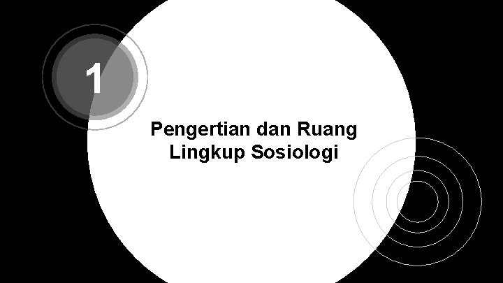 1 Pengertian dan Ruang Lingkup Sosiologi 