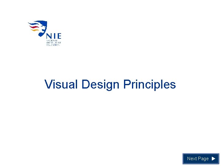 Visual Design Principles Next Page 