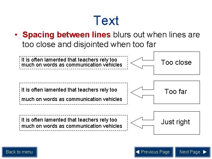 Text • Spacing between lines blurs out when lines are too close and disjointed