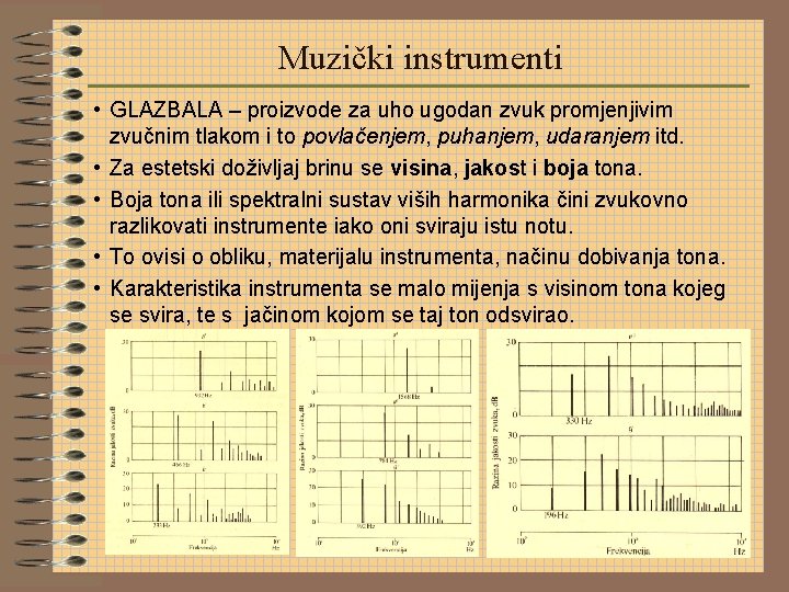 Muzički instrumenti • GLAZBALA – proizvode za uho ugodan zvuk promjenjivim zvučnim tlakom i