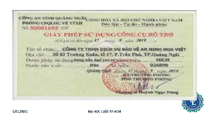 5/21/2021 ĐẠI HỌC LUẬT TP. HCM 