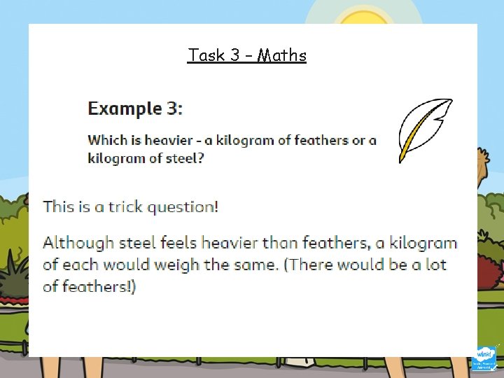 Task 3 – Maths 