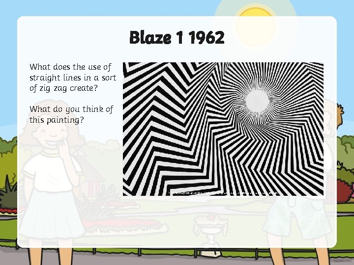 Blaze 1 1962 What does the use of straight lines in a sort of