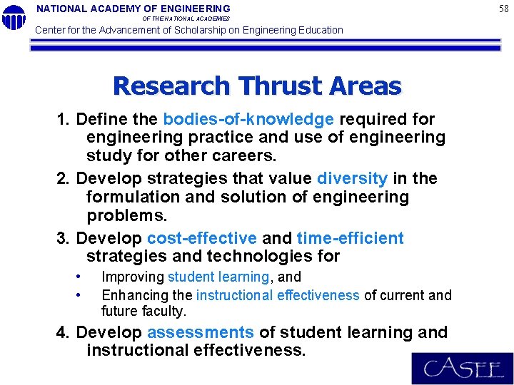 NATIONAL ACADEMY OF ENGINEERING OF THE NATIONAL ACADEMIES Center for the Advancement of Scholarship NATIONAL ACADEMY OF ENGINEERING OF THE NATIONAL ACADEMIES Center for the Advancement of Scholarship
