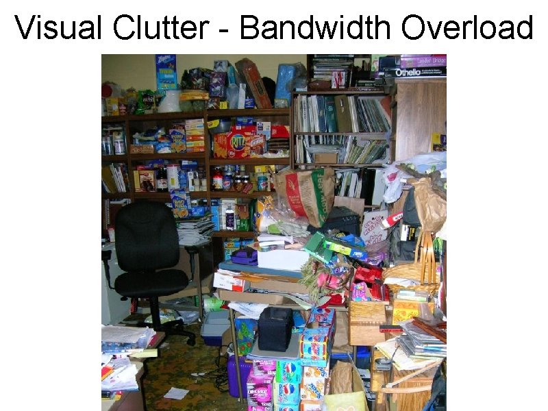 Visual Clutter - Bandwidth Overload 